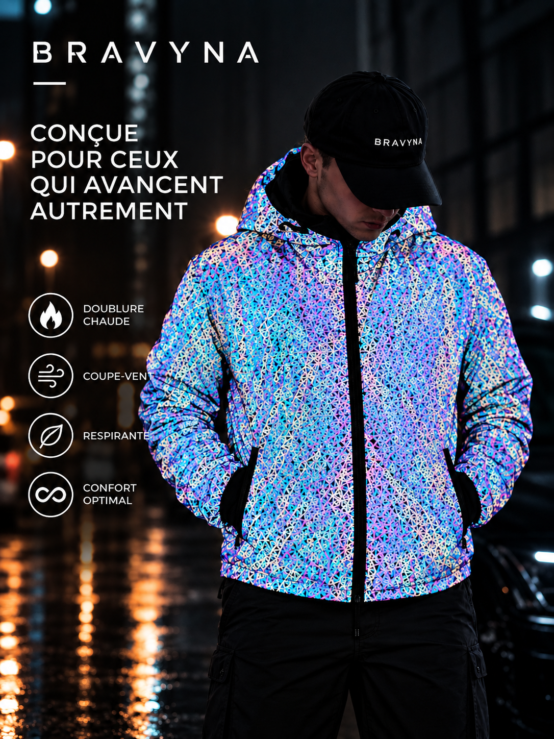 Reflektierende Herrenjacke – Sichtbarkeit & Urbaner Stil