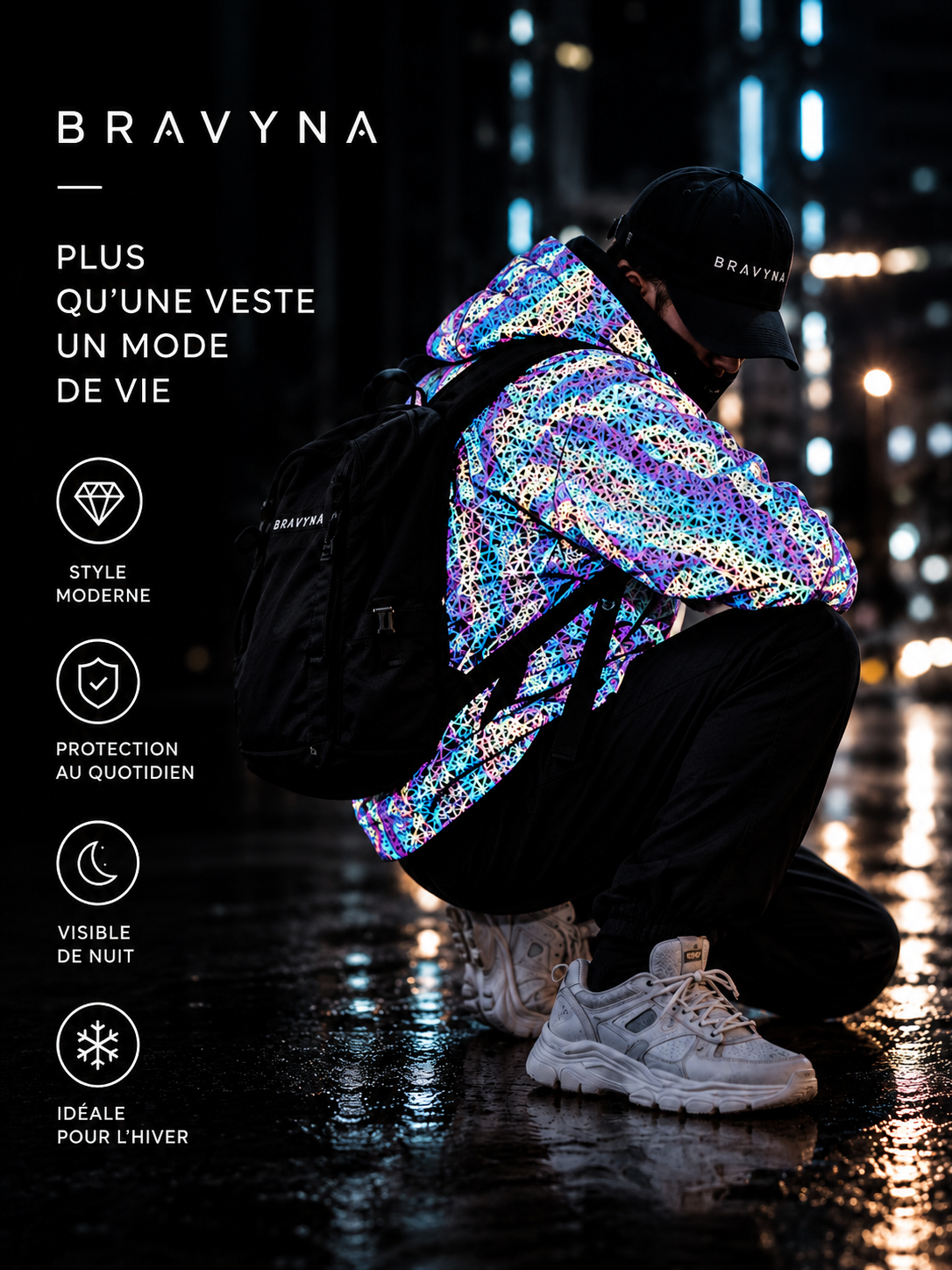 Reflektierende Herrenjacke – Sichtbarkeit & Urbaner Stil