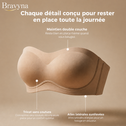 Soutien-gorge bandeau push-up Bravyna