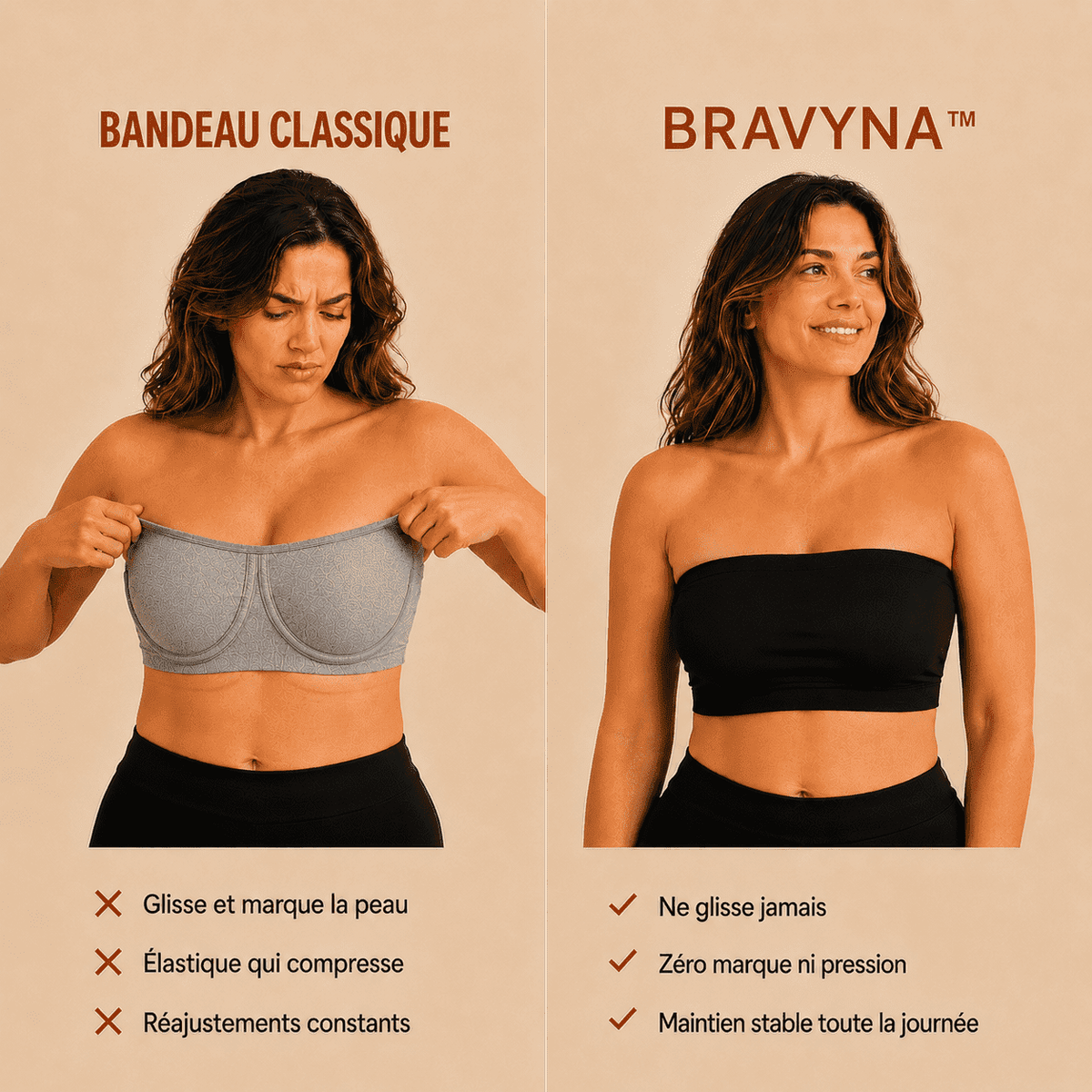 Bravyna strapless push-up bra
